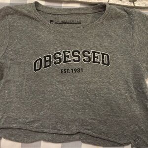 Prince Peter Collection Gray 'Obsessed' Graphic Tee